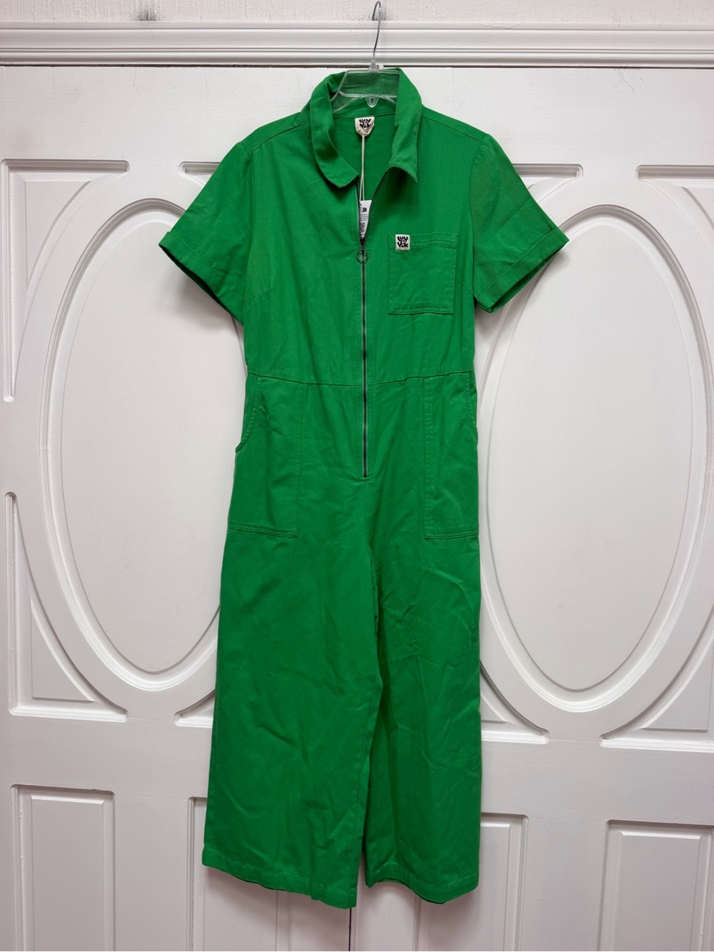 Lucy & Yak Ragan Green Short-Sleeve Jumpsuit New US 12